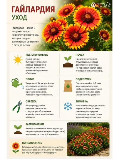 Гайлардия многолетние цветы саженец 1 шт Аризона Априкот